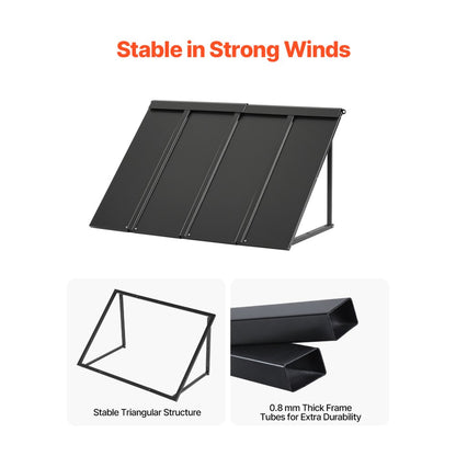 VEVOR Window Awning Door Canopy 44x24 in Outdoor Patio Steel Front Door Awnings