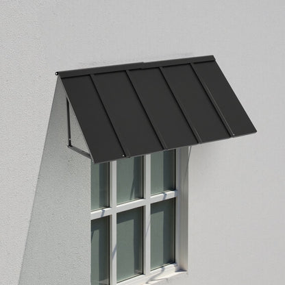 VEVOR Window Awning Door Canopy 56x24 in Outdoor Patio Steel Front Door Awnings