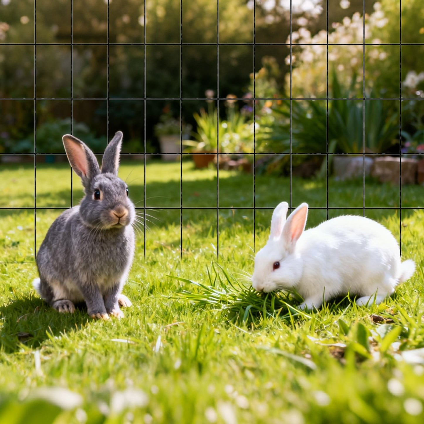 Hardware Cloth 61cm x 7.62m, 2 x 3 in Mesh 16 Gauge Galvanized Wire Mesh Roll, Weather-Resistant Vinyl Coated Chicken Wire Fencing, Heavy Duty Welded Garden Plant Fencing for Rabbit Cage Snake