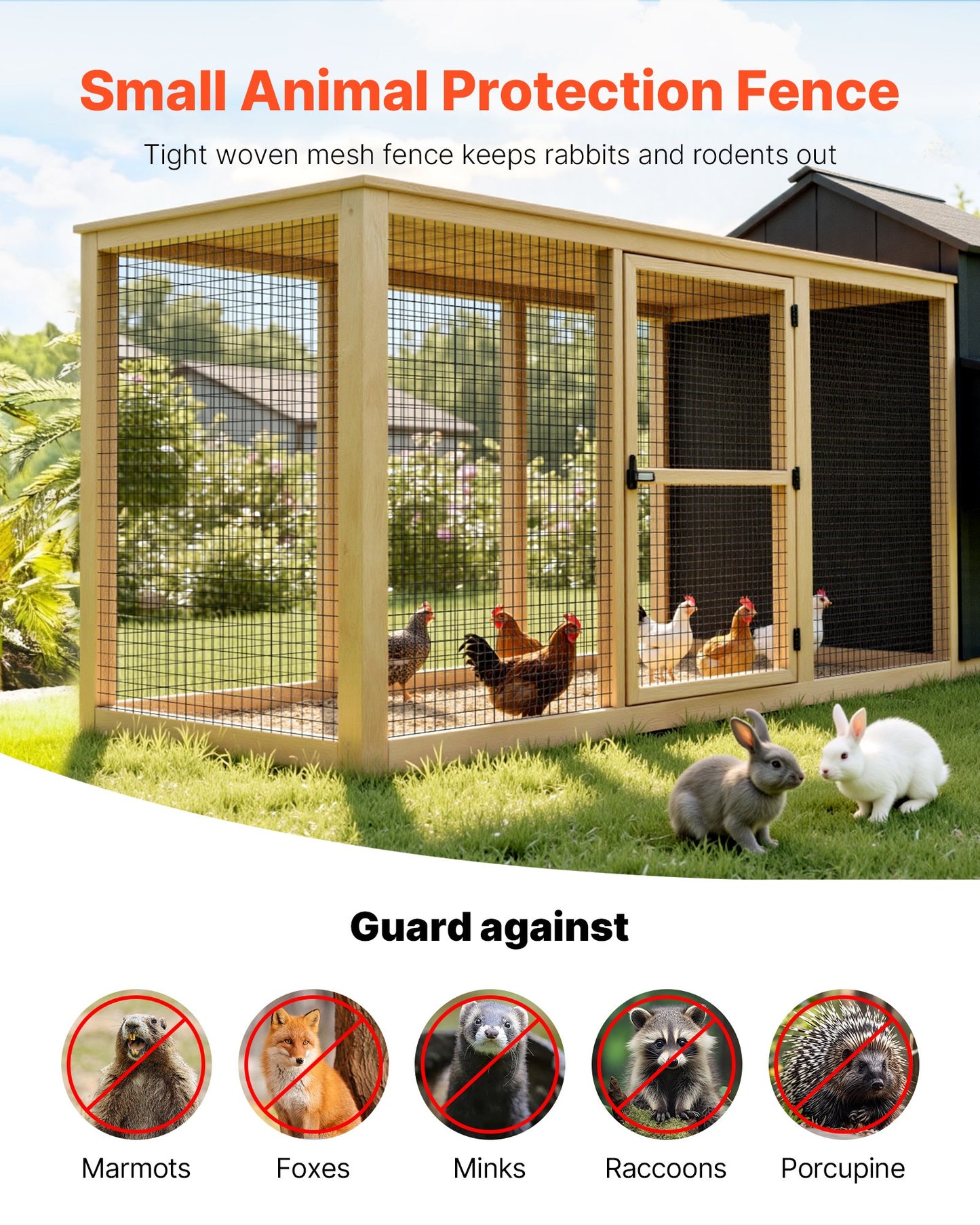 Hardware Cloth 91cm x 7.62m, 2 x 3 in Mesh 16 Gauge Galvanized Wire Mesh Roll, Weather-Resistant Vinyl Coated Chicken Wire Fencing, Heavy Duty Welded Garden Plant Fencing for Rabbit Cage Snake
