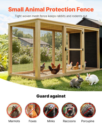 Hardware Cloth 91cm x 7.62m, 2 x 3 in Mesh 16 Gauge Galvanized Wire Mesh Roll, Weather-Resistant Vinyl Coated Chicken Wire Fencing, Heavy Duty Welded Garden Plant Fencing for Rabbit Cage Snake