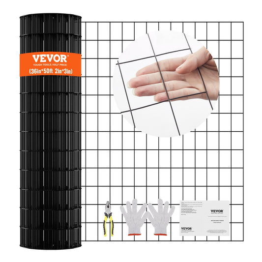 VEVOR Hardware Cloth, 36'' x 50' Galvanized Wire Mesh Roll, 16 Gauge Chicken Wire