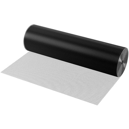 Hardware Cloth, 1.2 x 30.48m Galvanized Wire Mesh Roll, 19 Gauge Chicken Wire Fence Roll, Vinyl Coating Metal Wire Mesh for Chicken Coop Barrier, Rabbit Snake Fences, Poultry Enclosures
