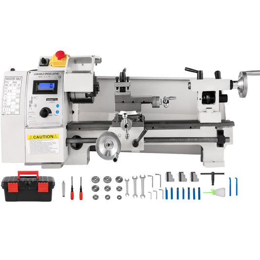 VEVOR Mini Metal Lathe 8x14, Mini Lathe Machine 2250 PRM Variable Speed Change,Precision