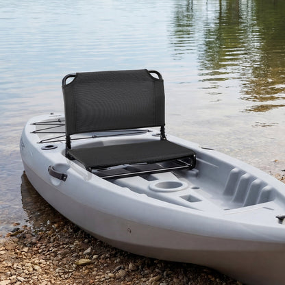 Kayak Seat, Folding Kayak Seat with Comfortable Back Support, Aluminum Alloy Frame & 600D Oxford Fabric, Easy Assembly for Paddling, Fishing and Recreational Kayaking