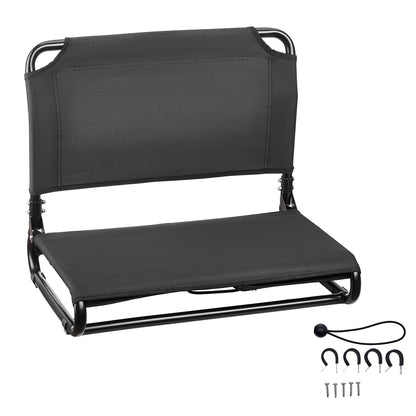 Kayak Seat, Folding Kayak Seat with Comfortable Back Support, Aluminum Alloy Frame & 600D Oxford Fabric, Easy Assembly for Paddling, Fishing and Recreational Kayaking
