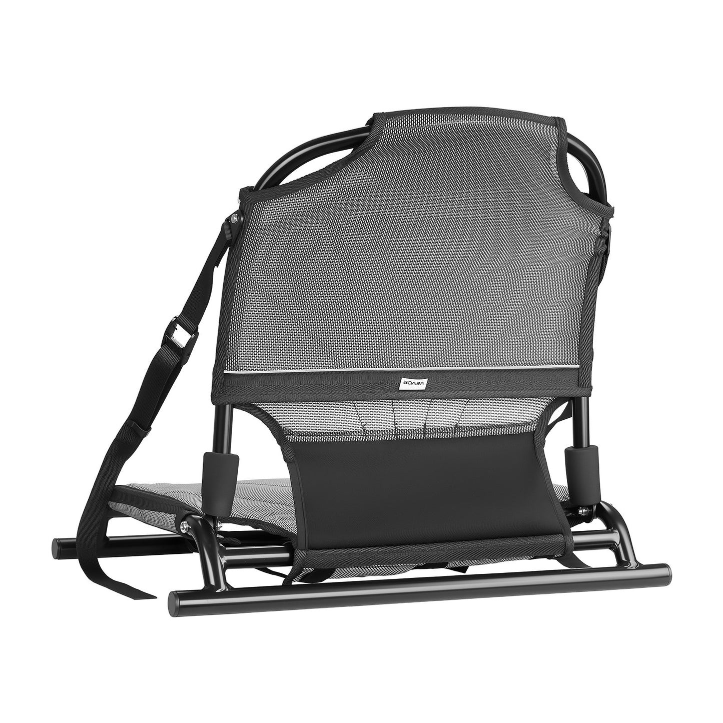 Kayak Seat, 1 Pack 34 mm Raised Height, Universal Foldable Canoe Seat with Adjustable Back Support, Adjustable Straps, and Aluminum Alloy Frame for Sit-on-Top/Fishing/Inflatable Kayaks & Canoes
