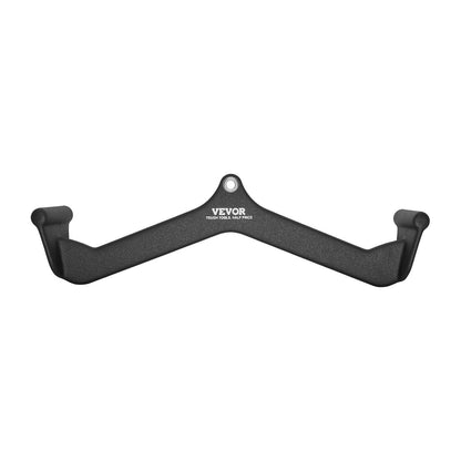 LAT Pulldown Attachment, Cable Machine Rowing V-bar Attachment, Tricep Pull Down Bar, Back Strength Training Rubber Coated Handle Grip, Bicep Curl Tricep Lat Pulldown Bar for Home Gym Fitness