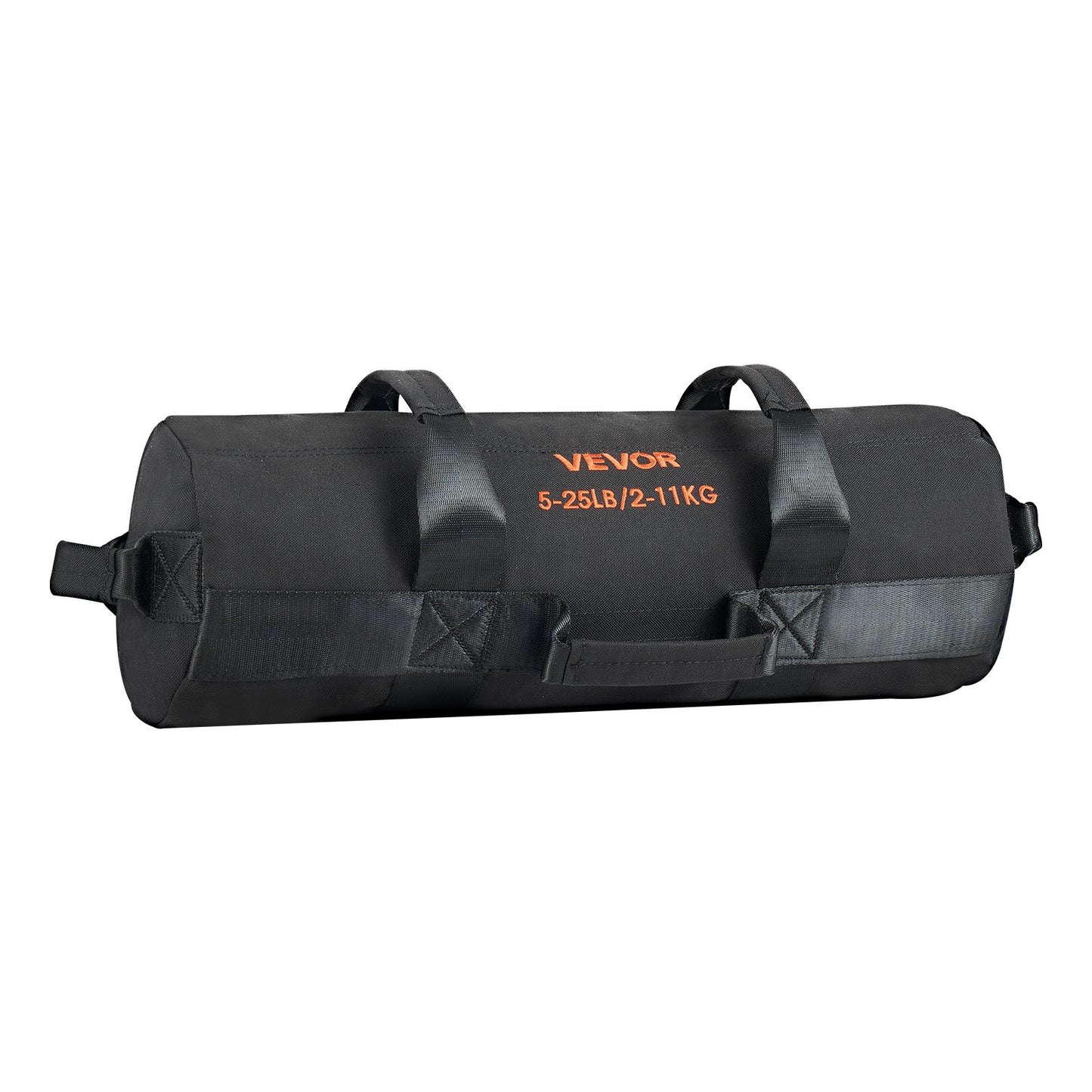 Workout Sandbag, Heavy Duty Workout Power Bags with Handles, 2-11 kg Adjustable Slam Bag for Fitness Strength Weight Training Cross-Training, Home Gym Exercise, Black (Unfilled)