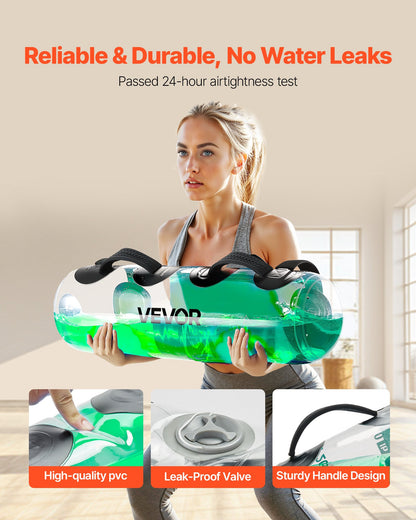 Water Weights Aqua Bag, Large Aqua Bags for Workout, 31.75 kg Adjustable Portable Stability Fitness & Full Body Exercise Equipment, for Strength Core and Balance Training, Home Gym Exercise