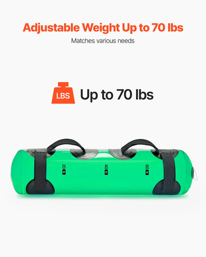 Water Weights Aqua Bag, Large Aqua Bags for Workout, 31.75 kg Adjustable Portable Stability Fitness & Full Body Exercise Equipment, for Strength Core and Balance Training, Home Gym Exercise