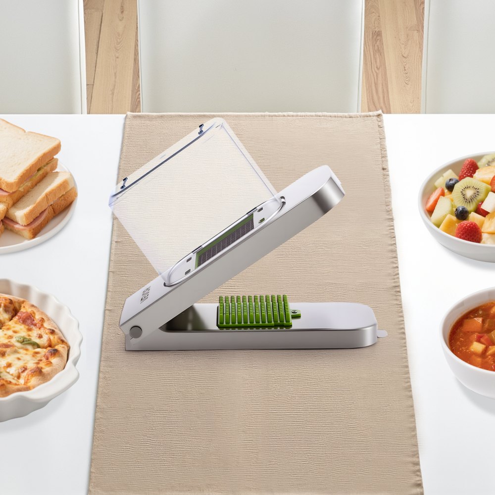 Vegetable Chopper Food Veggie Cutter 3 Blades Onion Slicer with Container