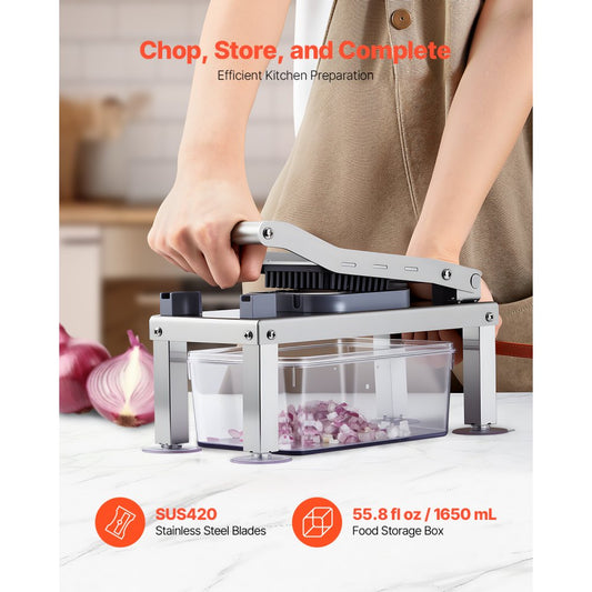 VEVOR Vegetable Chopper Mandoline Slicer All-in-1 Food Veggie Cutter 9 Blades