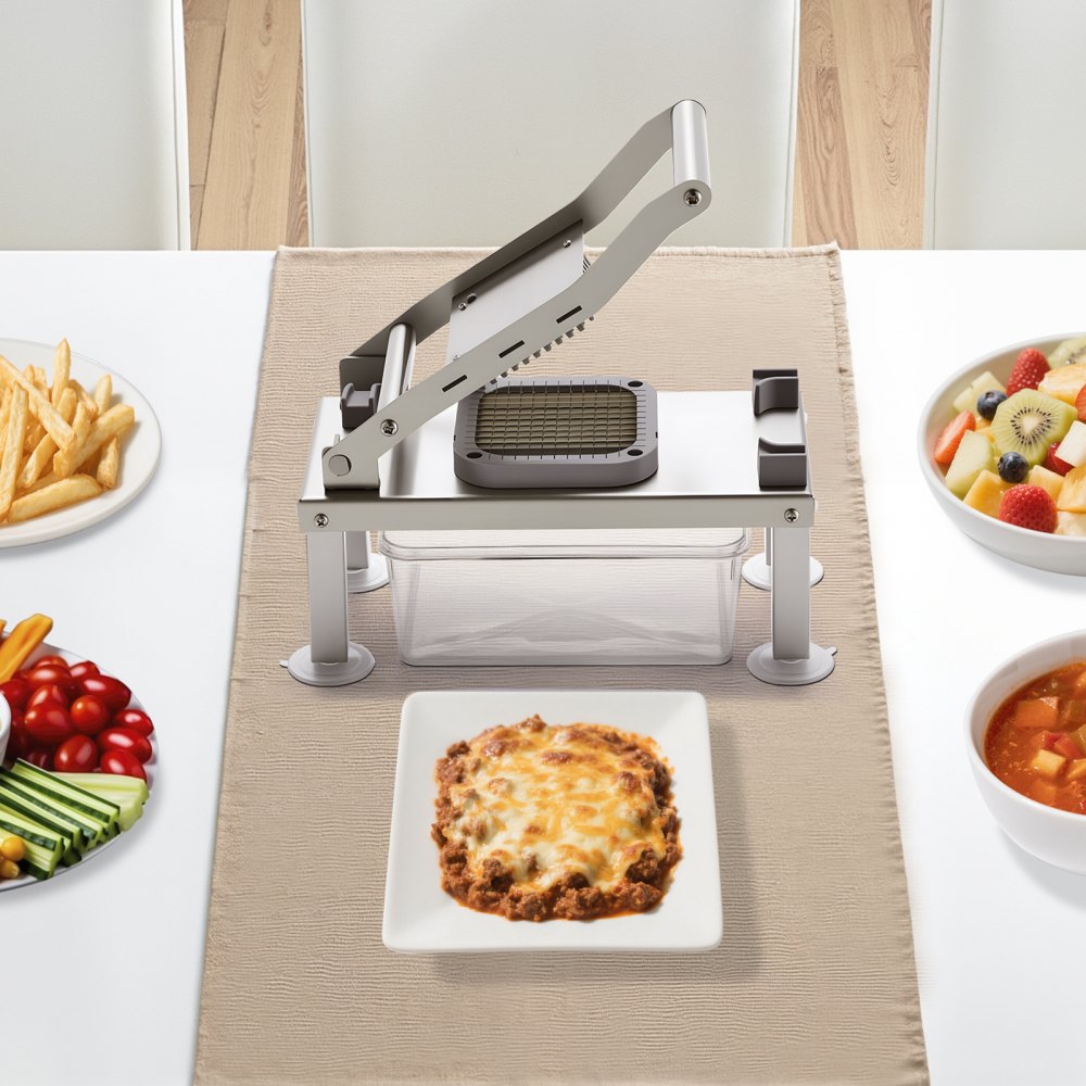 VEVOR Vegetable Chopper Mandoline Slicer All-in-1 Food Veggie Cutter 8 Blades