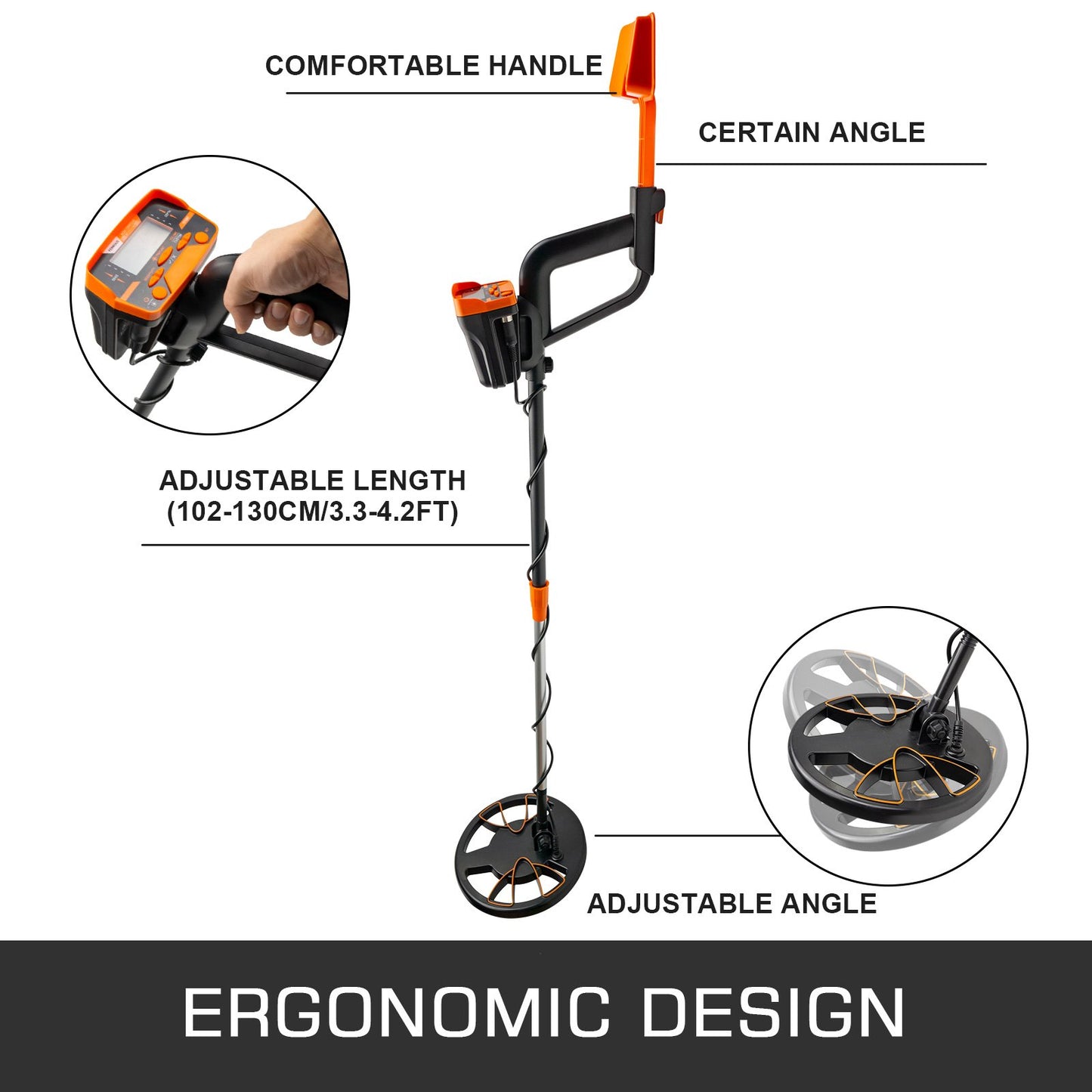 VEVOR Metal Detector Waterproof Disc Metal detectors Underwater Underground high