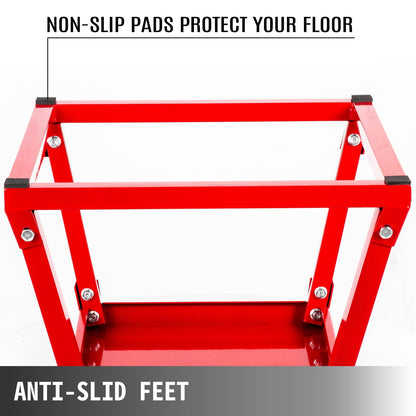 Adjustable Red Plyometric Box Set for Training - 0.3m, 0.45m, 0.6m Heights