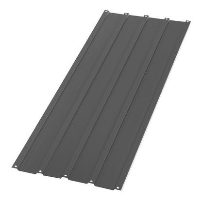 Metal Roof Panels, 20Pcs 9.2 sq.m Galvanized Steel Roofing Panels, High Impact Corrugated Tin Gazebo Top with Screws, Gloves, Heavy Duty for Gazebos, Chicken Coop Sheds Stables Patio, Gray