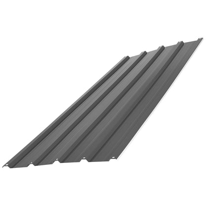 Metal Roof Panels, 20Pcs 9.2 sq.m Galvanized Steel Roofing Panels, High Impact Corrugated Tin Gazebo Top with Screws, Gloves, Heavy Duty for Gazebos, Chicken Coop Sheds Stables Patio, Gray