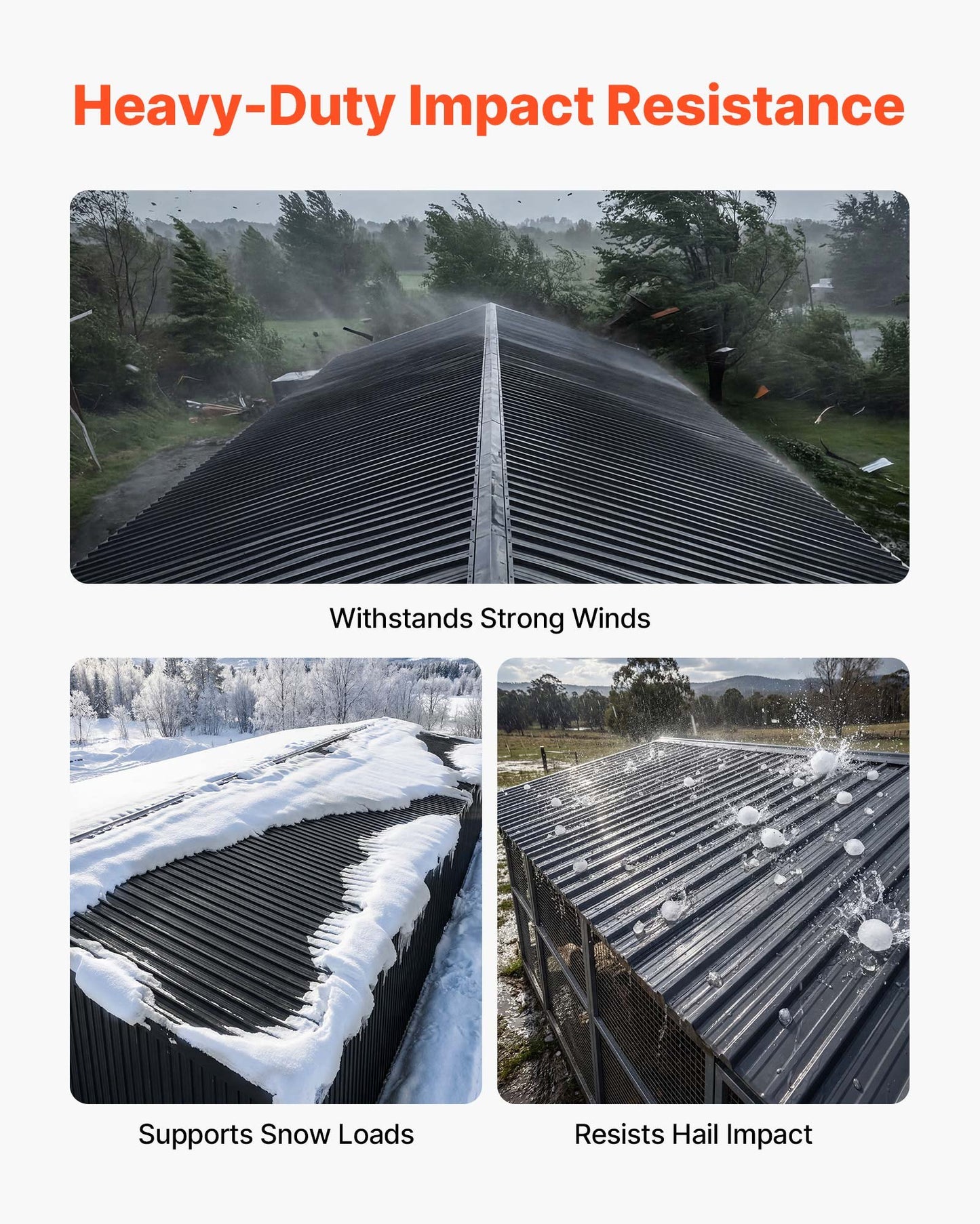 Metal Roof Panels, 20Pcs 9.2 sq.m Galvanized Steel Roofing Panels, High Impact Corrugated Tin Gazebo Top with Screws, Gloves, Heavy Duty for Gazebos, Chicken Coop Sheds Stables Patio, Black