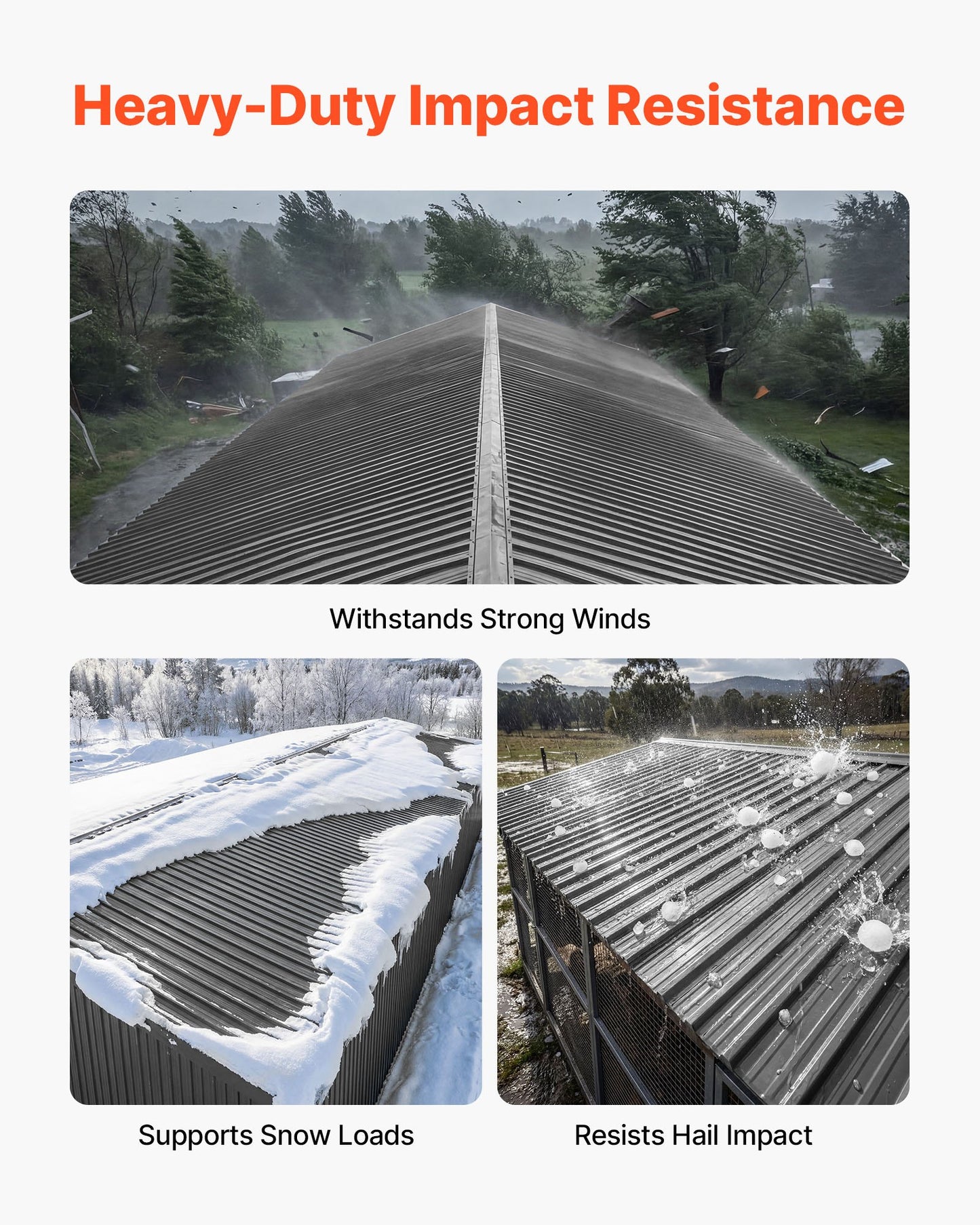 Metal Roof Panels, 25Pcs 16.35 sq.m Galvanized Steel Roofing Panels, High Impact Corrugated Tin Gazebo Top with Screws, Gloves, Heavy Duty for Gazebos, Chicken Coop Sheds Stables Patio, Gray