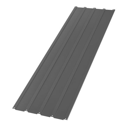 Metal Roof Panels, 25Pcs 16.35 sq.m Galvanized Steel Roofing Panels, High Impact Corrugated Tin Gazebo Top with Screws, Gloves, Heavy Duty for Gazebos, Chicken Coop Sheds Stables Patio, Gray