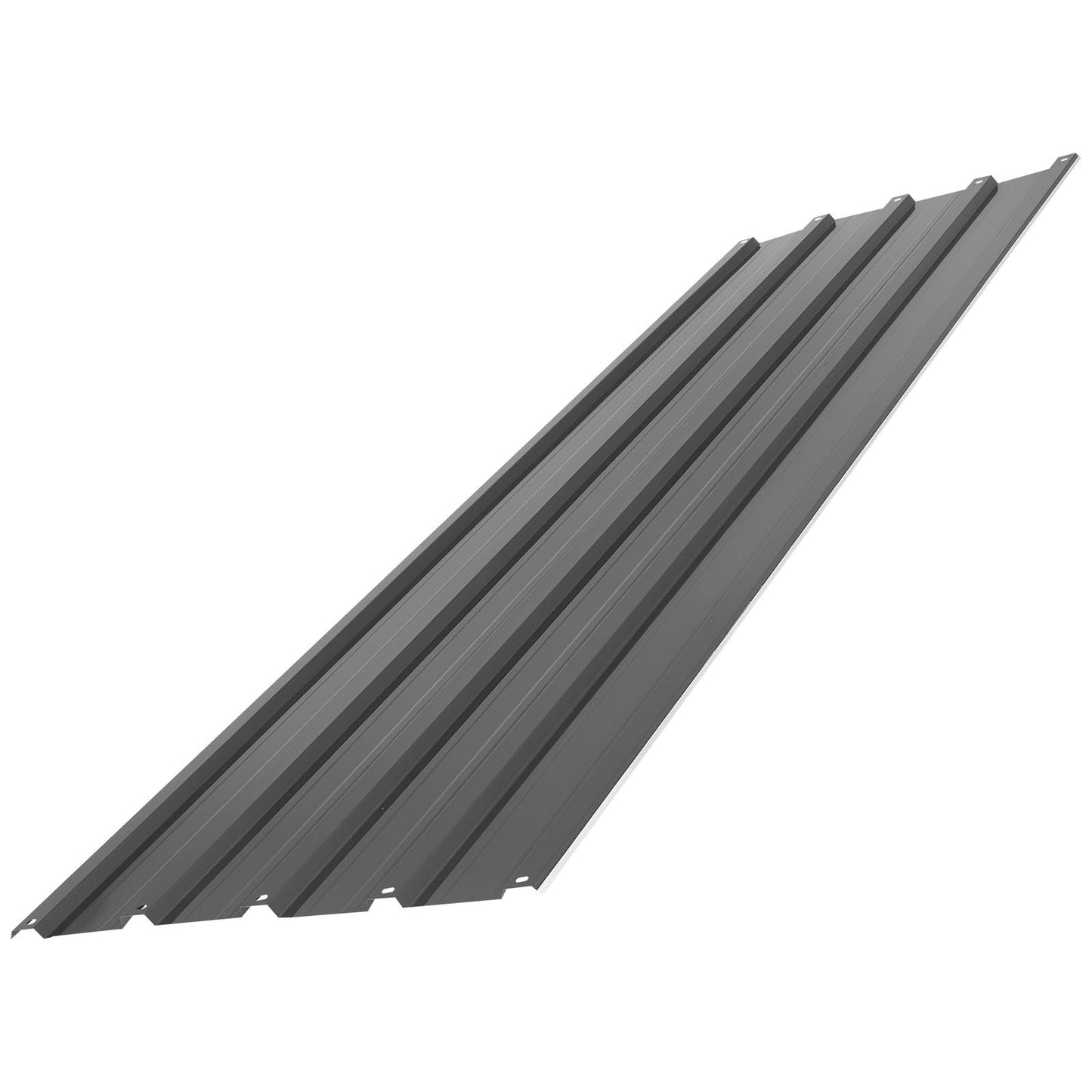 Metal Roof Panels, 25Pcs 16.35 sq.m Galvanized Steel Roofing Panels, High Impact Corrugated Tin Gazebo Top with Screws, Gloves, Heavy Duty for Gazebos, Chicken Coop Sheds Stables Patio, Gray