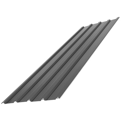 Metal Roof Panels, 25Pcs 16.35 sq.m Galvanized Steel Roofing Panels, High Impact Corrugated Tin Gazebo Top with Screws, Gloves, Heavy Duty for Gazebos, Chicken Coop Sheds Stables Patio, Gray