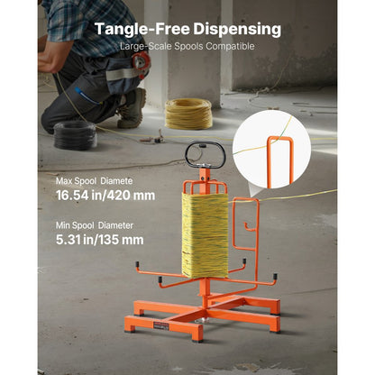VEVOR Cable Dispenser Floor Stud Mounted Portable Electrical Industrial Retail