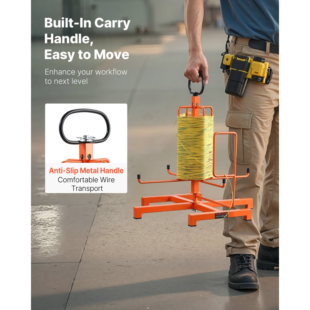 VEVOR Cable Dispenser Floor Stud Mounted Portable Electrical Industrial Retail