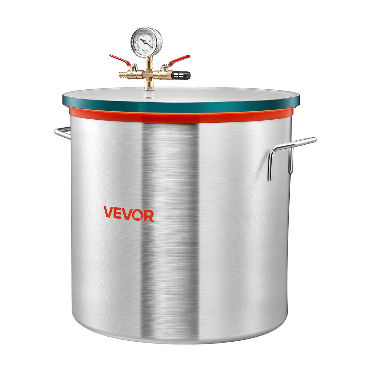 56.8 L Vacuum Chamber, Aluminum Alloy, Vacuum Degassing Chamber with Tempered Glass Lid, Hose, Air Filter, for Resin Casting, Stabilizing Wood, Degassing Silicone, Epoxies, Essential Oils