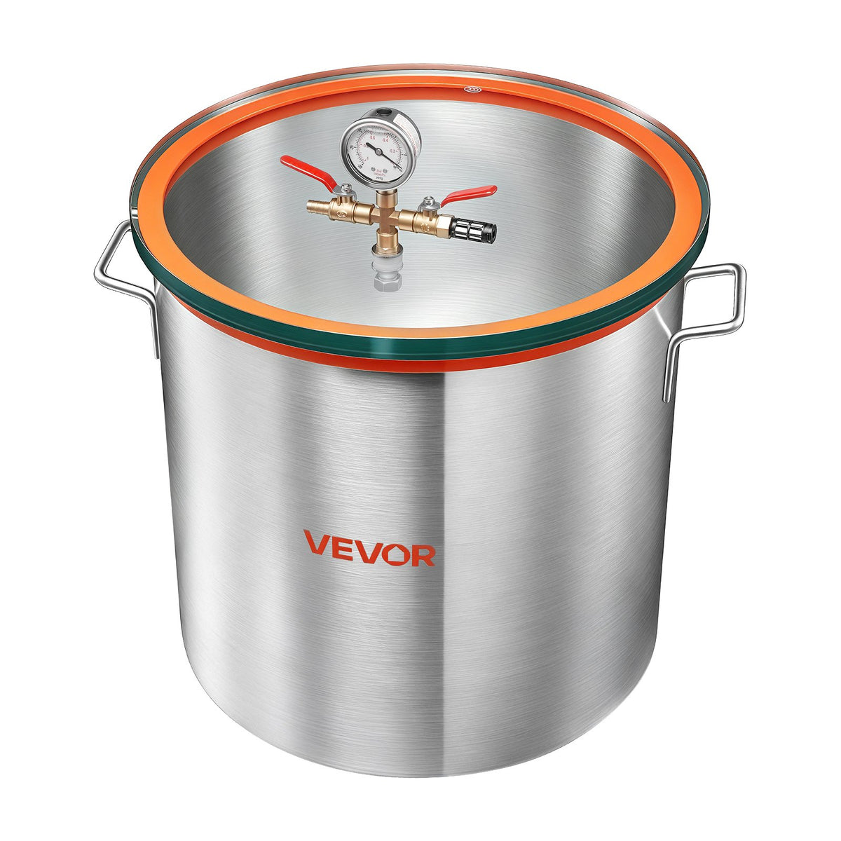 56.8 L Vacuum Chamber, Aluminum Alloy, Vacuum Degassing Chamber with Tempered Glass Lid, Hose, Air Filter, for Resin Casting, Stabilizing Wood, Degassing Silicone, Epoxies, Essential Oils