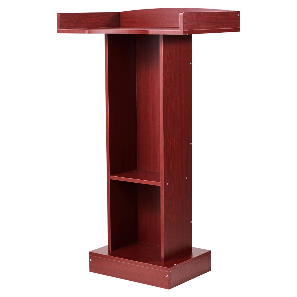 Podium Stand 1040 mm Wooden Lectern with Storage Shelf Classroom Church