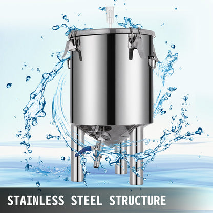 VEVOR 7 Gallon Home Brewing Chronical Fermenter Stainless Steel Brew Bucket Fermenter