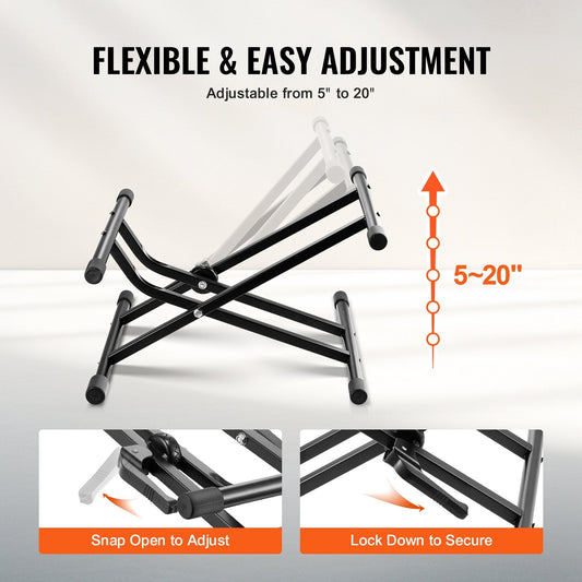Adjustable Guitar Amp Stand with 79.83 kg Capacity, 0.125-0.505 Meter Height