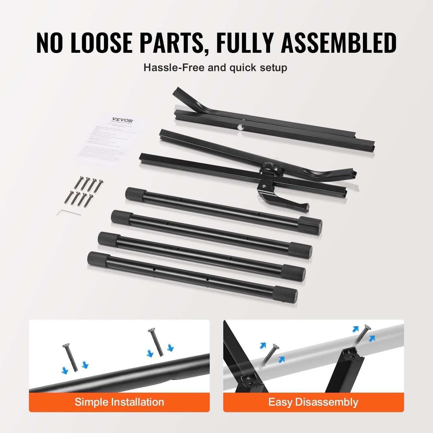 Adjustable Guitar Amp Stand with 79.83 kg Capacity, 0.125-0.505 Meter Height