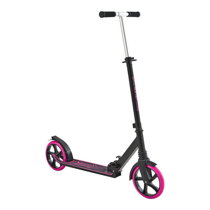 Kick Scooter for Kids Ages 8+, Teens & Adults, 2-Wheel Toddler Scooter with Adjustable Height Handlebar, Wide Anti-Slip Deck, Foldable Lightweight Frame for Boys and Girls up to 99.8 kg, Pink