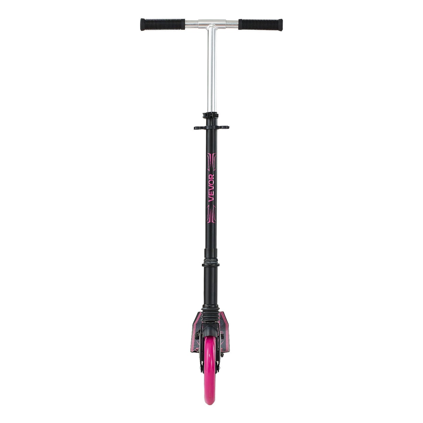Kick Scooter for Kids Ages 8+, Teens & Adults, 2-Wheel Toddler Scooter with Adjustable Height Handlebar, Wide Anti-Slip Deck, Foldable Lightweight Frame for Boys and Girls up to 99.8 kg, Pink