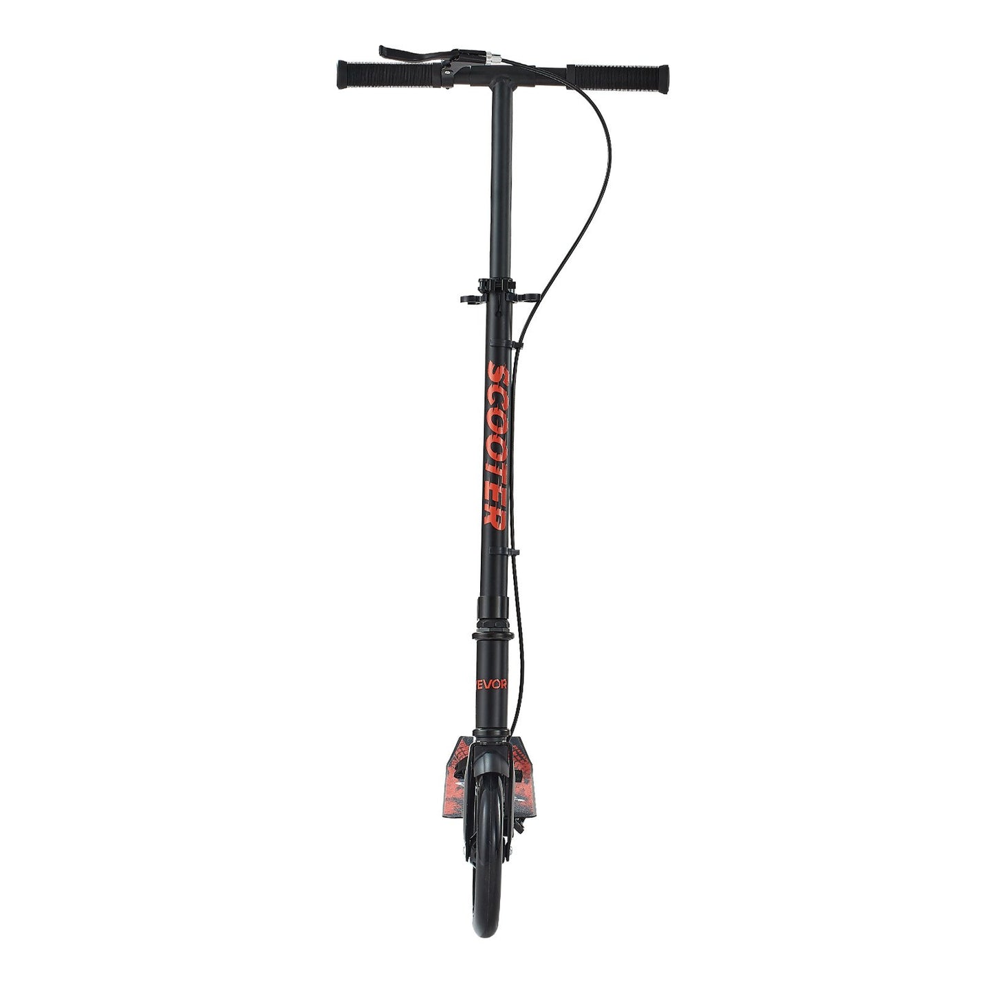 Kick Scooter for Kids Ages 8+, Teens & Adults, 2-Wheel Toddler Scooter with Height Adjustable Handlebar, Wide Anti-Slip Deck, Foldable Lightweight Frame for Boys & Girls up to 99.8 kg, Black