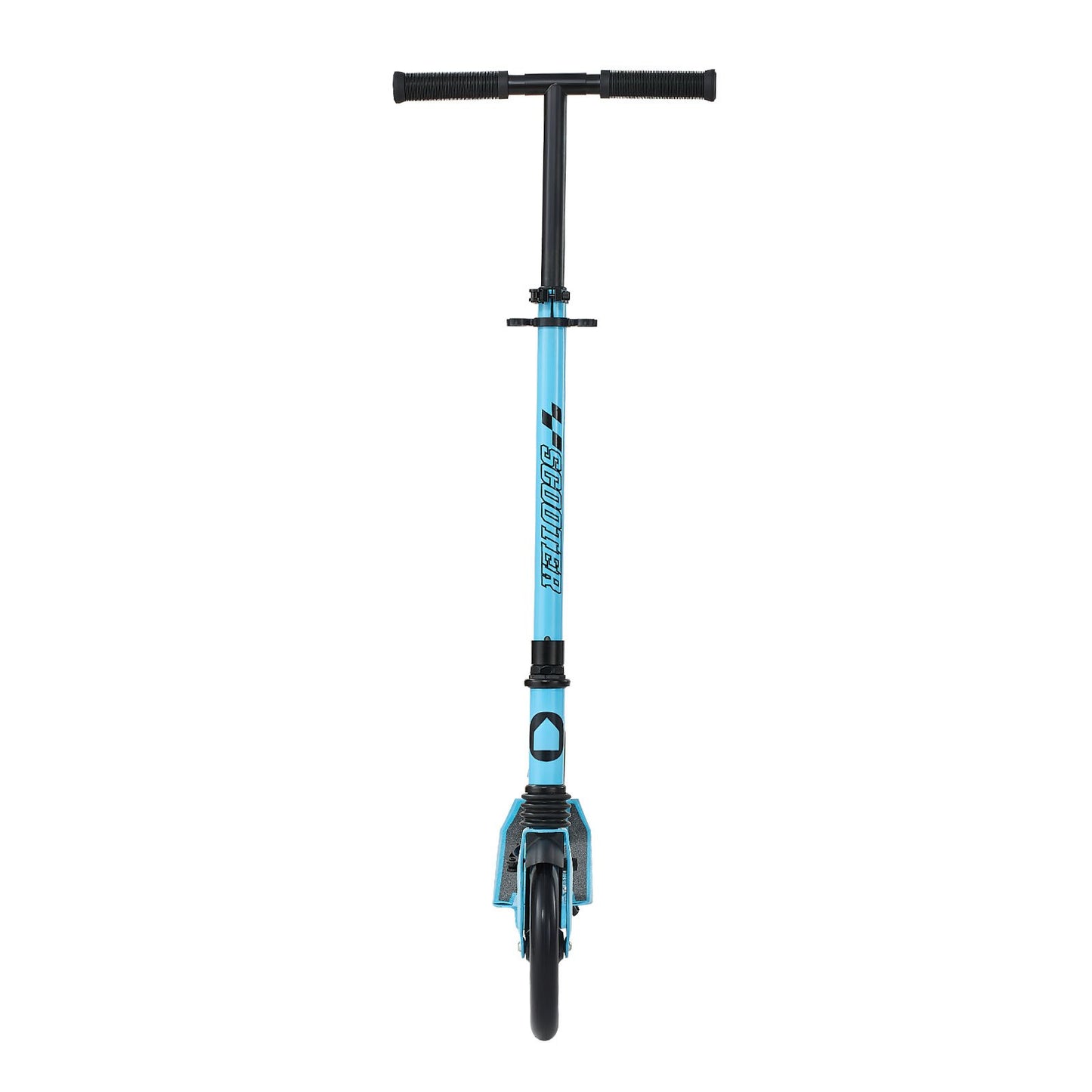 Kick Scooter for Kids Ages 8+, Teens & Adults, 2-Wheel Toddler Scooter with Adjustable Height Handlebar, Wide Anti-Slip Deck, Foldable Lightweight for Boys & Girls up to 99.8 kg, Blue + Black