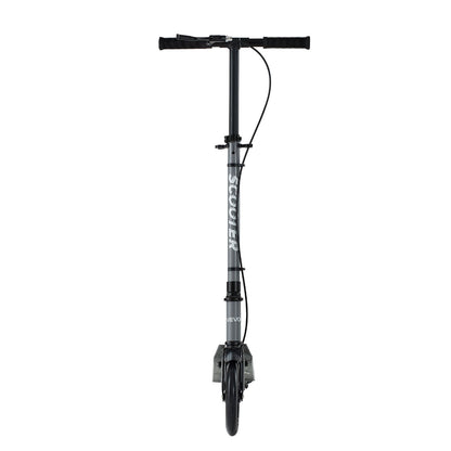 Kick Scooter for Kids Ages 8+, Teens & Adults, 2-Wheel Toddler Scooter with Adjustable Height Handlebar, Wide Anti-Slip Deck, Foldable Lightweight Frame for Boys and Girls up to 99.8 kg, Gray