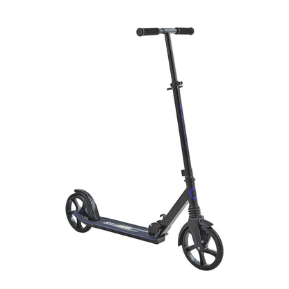 Kick Scooter for Kids Ages 8+, Teens & Adults, 2-Wheel Toddler Scooter with Adjustable Height Handlebar, Wide Anti-Slip Deck, Foldable Lightweight for Boys & Girls up to 99.8 kg, Black + Purple