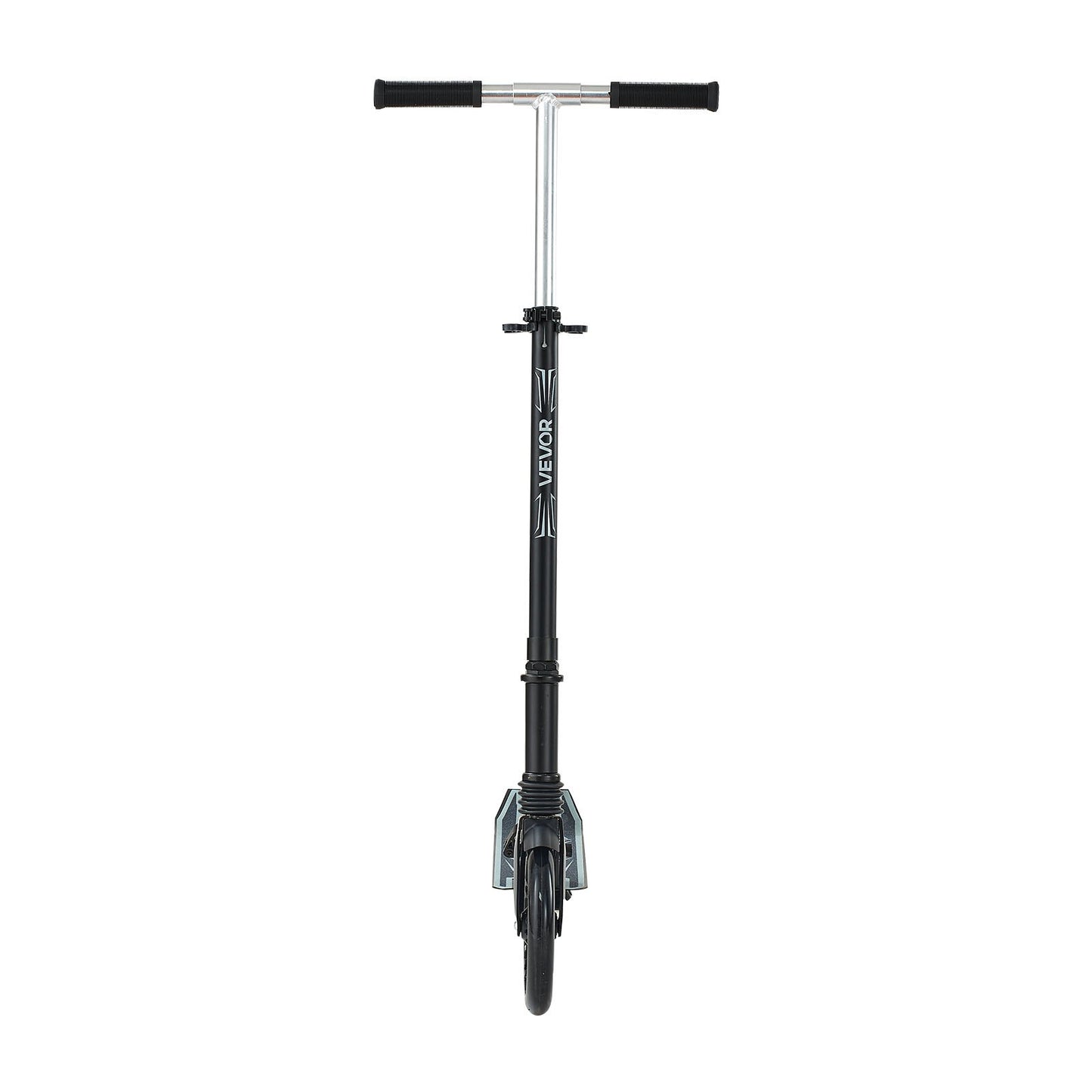 Kick Scooter for Kids Ages 8+, Teens & Adults, 2-Wheel Toddler Scooter with Adjustable Height Handlebar, Wide Anti-Slip Deck, Foldable Lightweight Frame for Boys & Girls up to 99.8 kg, Black