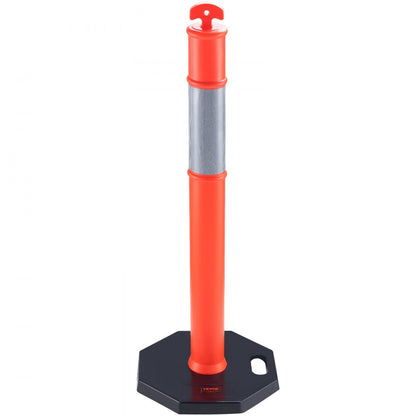 2 PCs Traffic Delineator Post Cones with Base for Traffic Control Warning