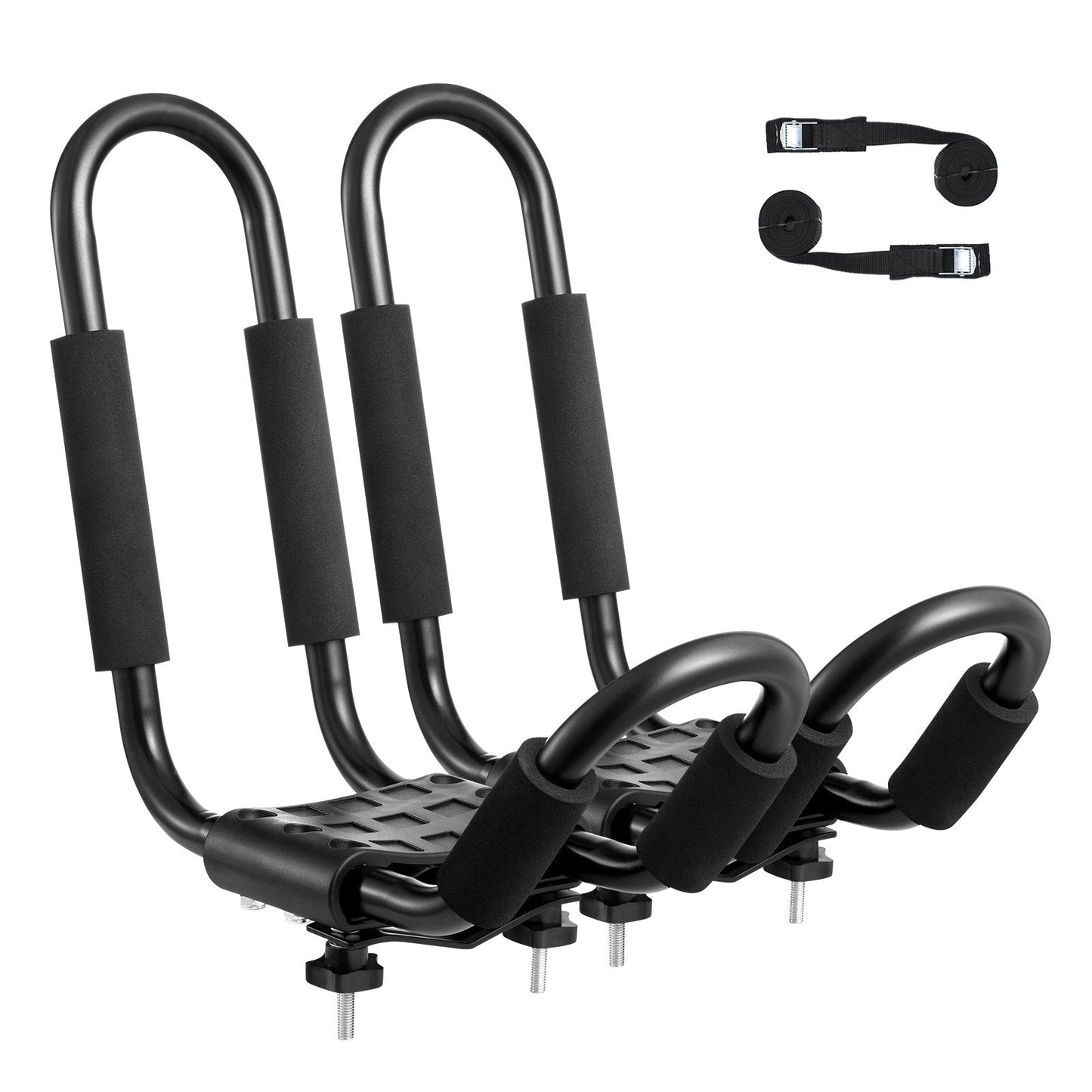 Universal J-Bar Kayak Roof Rack for Cars and SUVs - 1 Pair, 3.6 kg, 0.51m x 0.16m x 0.37m
