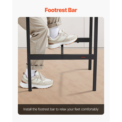 24 in Bar Table Height Pub Table Cocktail Coffee Counter Kitchen Dining