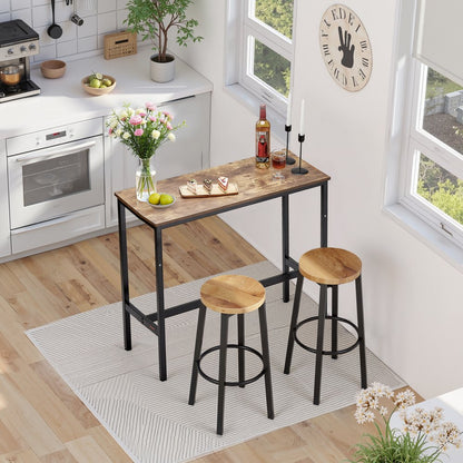 Bar Table Height Pub Table Cocktail Counter Kitchen Dining 39x16x35.5 in