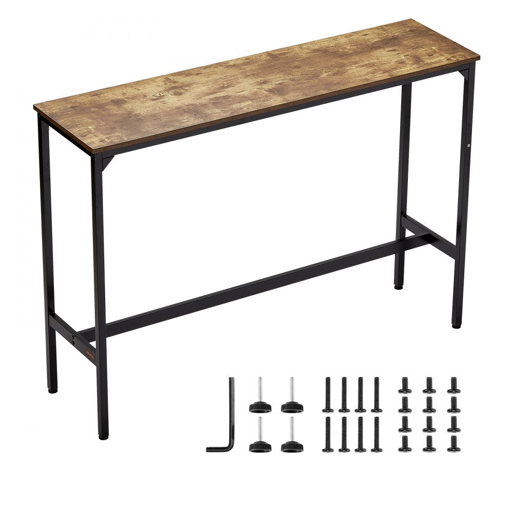 Bar Table Height Pub Table Cocktail Counter Kitchen Dining 55x15x39 in