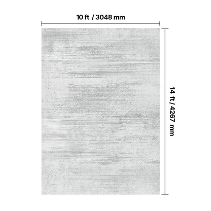 VEVOR Large Area Rug 3048 x 4267.2 mm Anti-Skid Indoor Floor Mat Modern Gray