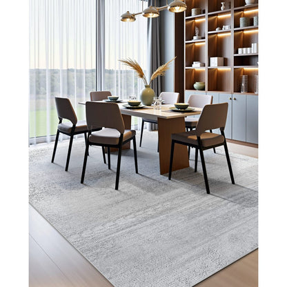 VEVOR Large Area Rug 3048 x 4267.2 mm Anti-Skid Indoor Floor Mat Modern Gray