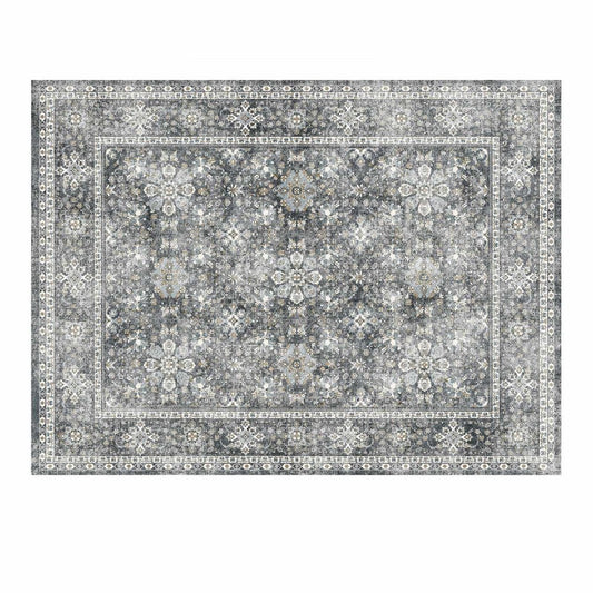 VEVOR Large Area Rug 2438.4x3048 mm Anti-Skid Indoor Floor Mat Vintage Gray